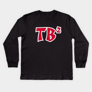 TB Squared - Black Kids Long Sleeve T-Shirt